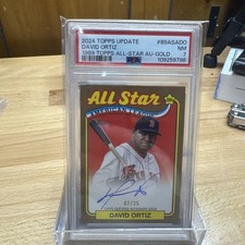 2024 Topps '89 All Star GOLD David Ortiz AUTO /25 - RARE