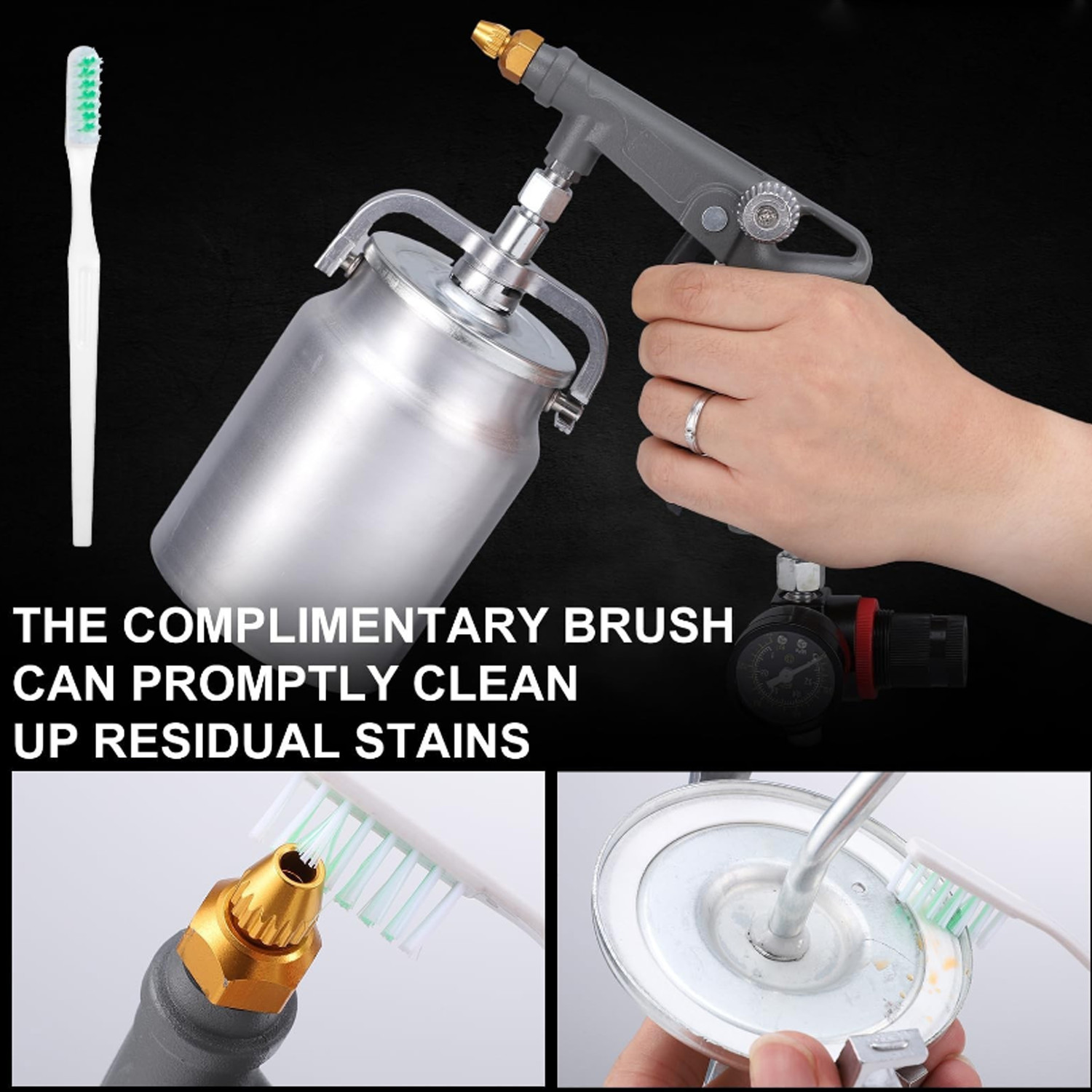 Undercoat Spray Gun with Suction Cup Auto Undercoating, Truck Bed Liner Coating