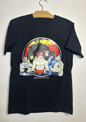 VTG RARE 1992 MORTAL KOMBAT RULES SECRET CODES MIDWAY GRAPHIC SHIRT MENS SM VNDS