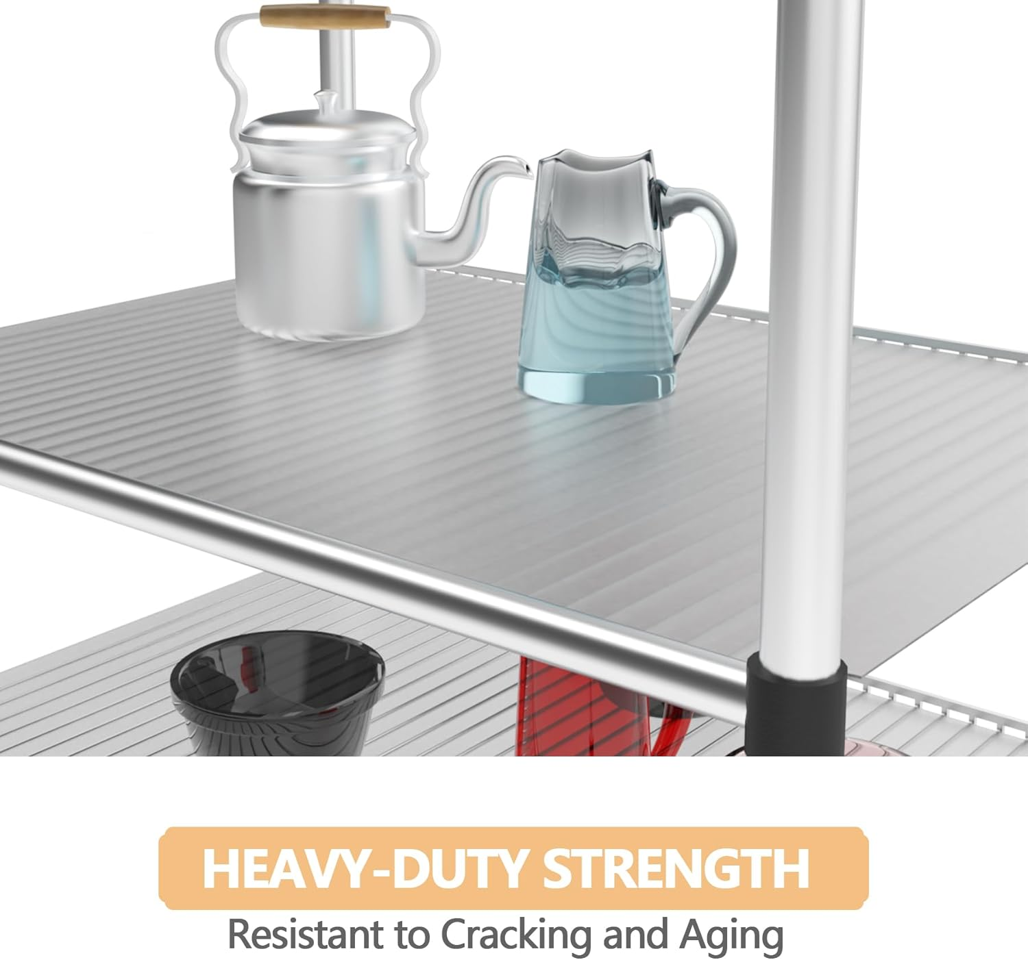 5Pcs 18x48 Inch Plastic Shelf Liners for Wire Shelving