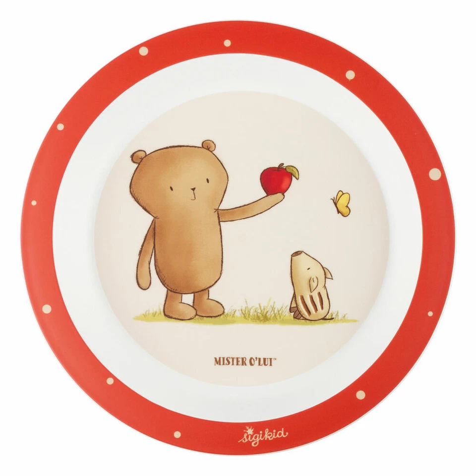 sigikid Mister O Lui Geschirr Set rot 6-tlg. Kindergeschirr Kinder Teller Becher - Bild 3 von 4