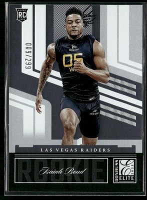 2025 Donruss Elite #13 Isaiah Bond 2007 Elite Rookies #/299 Las Vegas Raiders