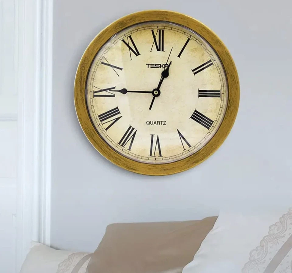 Wall Clock Money Safe Box Hidden Secret Jewelry Security Cash Hidden Compartment - Image 3 of 4