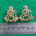 WW2 South African Natal Carbineers Regiment Collar Badge - Matching Pair Africa