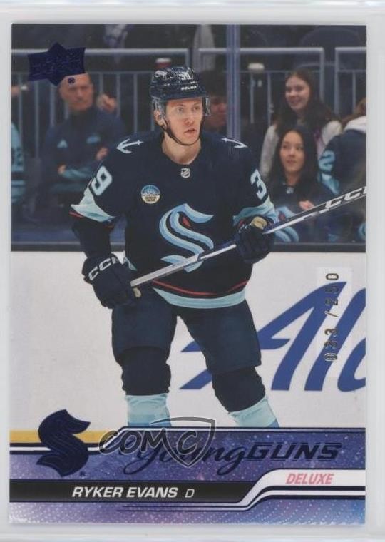 2023 Upper Deck Extended Series Young Guns Deluxe 33/250 Ryker Evans #726 0lb7