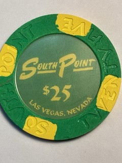 2006 South Point Casino Las Vegas $25 Chip RARE FIRST YEAR ISSUE HARD TO FIND