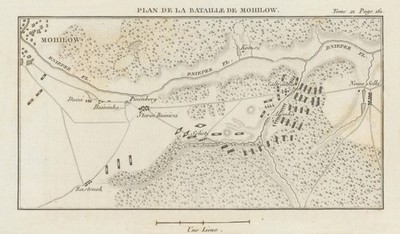 Battle of Saltanovka (Mogilev) 1812 French Invasion of Russia Belarus 1820 map