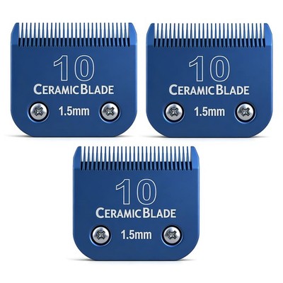 BLOTMS 3-Packs Detachable Ceramic Blade Kit for Pet Clippers Size 10-3 Packs