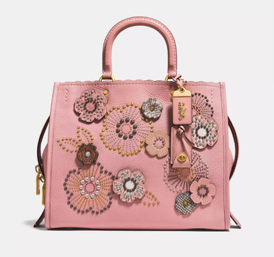 NWT Coach 27890 1941 Rogue 31 Rivet Tea Rose Glovetanned Pebble