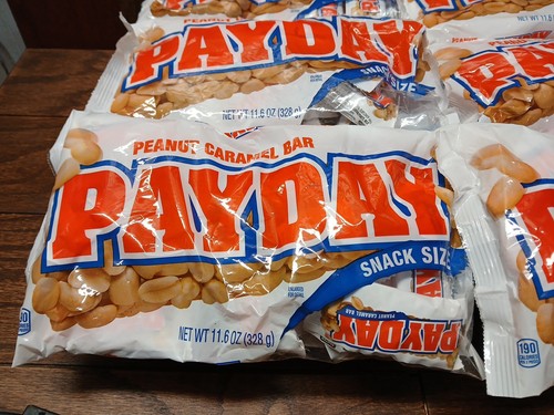 Lot Of 6 11.6oz PayDay Peanut Caramel Snack Size Candy Bars (69.6oz Total!) - Picture 2 of 5