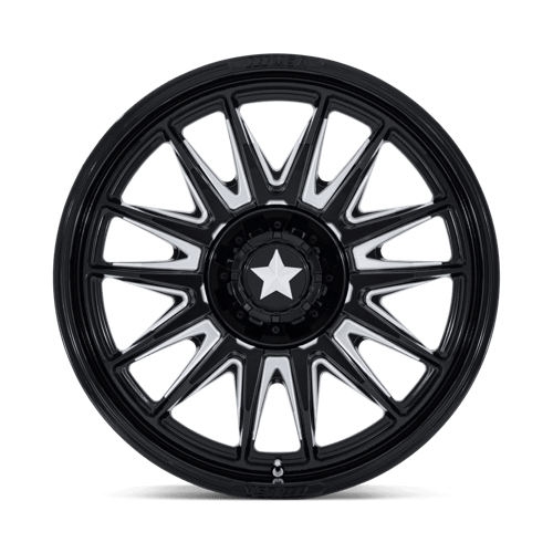 18x7 MSA Offroad M55 Commander Glossy Black Milled UTV Wheel 4x137/4x156 (10mm) - Bild 3 von 7