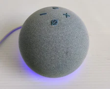 Echo Dot 4th Gen Smart Speaker Clock Alexa Twilight Blue - B7W64E 