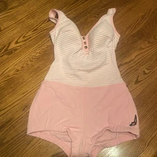 1940s/50s Pin Up Style Jantzen BUBBLE GUM PINK One Piece ~Vintage~