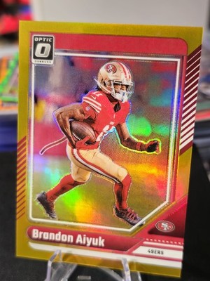 2024 Panini Donruss Optic Gold #173 Brandon Aiyuk #1/10   San Francisco 49ers