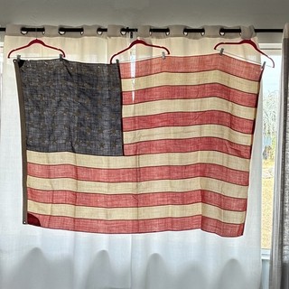 United States American Flag Red White Blue Stars & Stripes Vintage 48 Stars