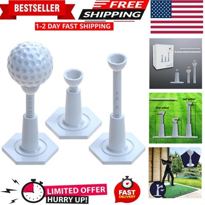 Adjustable Unbreakable Golf Tee, Rubber Golf Tees for Mats, Driving Range Tee