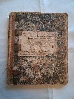 Antique Edwardian 1908 Hand Written Cooking Recipe Book Cookery Old Original