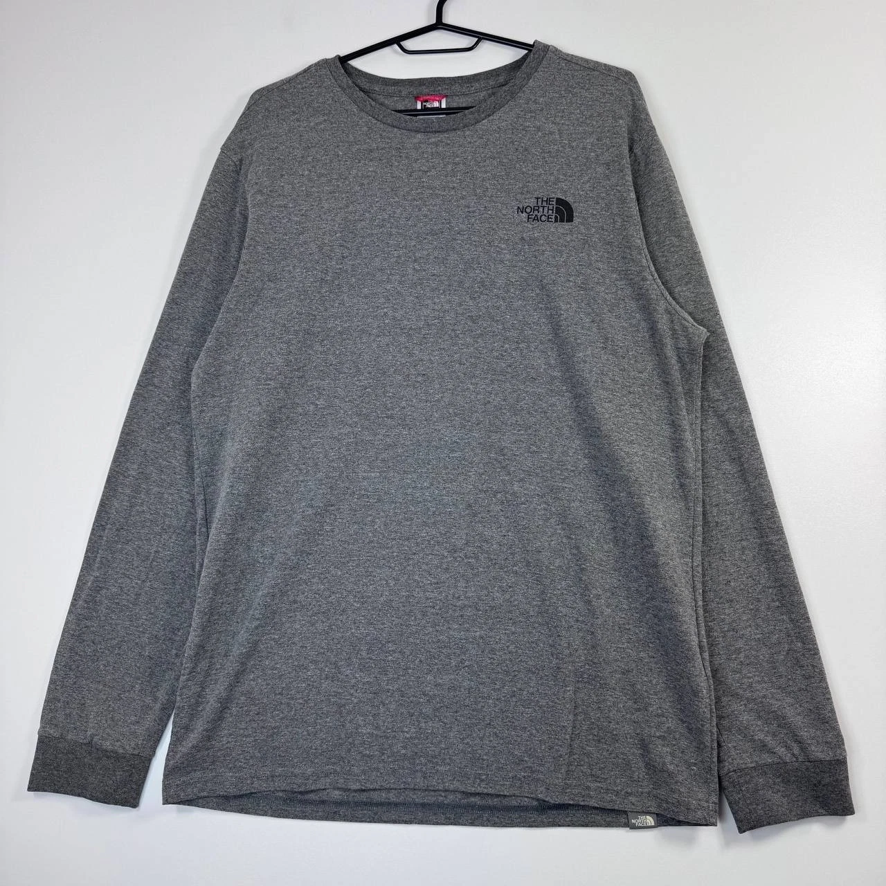 The North Face Long Sleeve T-Shirt Grey Logo Outdoor Mens Size M