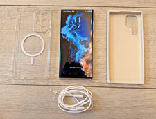 Samsung Galaxy S22 Ultra,   128 GB, 8 GB RAM wei� +  2 Cases