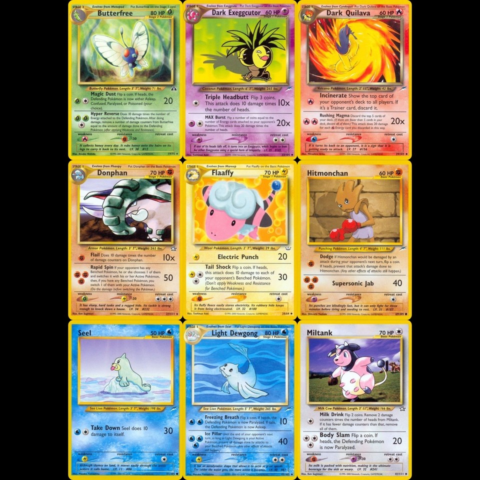 Neo Series - Pick Your Pokemon Cards NM/LP - Complete Your Neo Era Sets