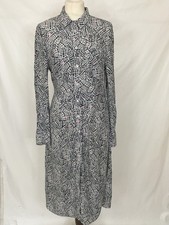 M&S Collection Max Shirt Style Dress Size 8 Button Down Long Sleeve Dress