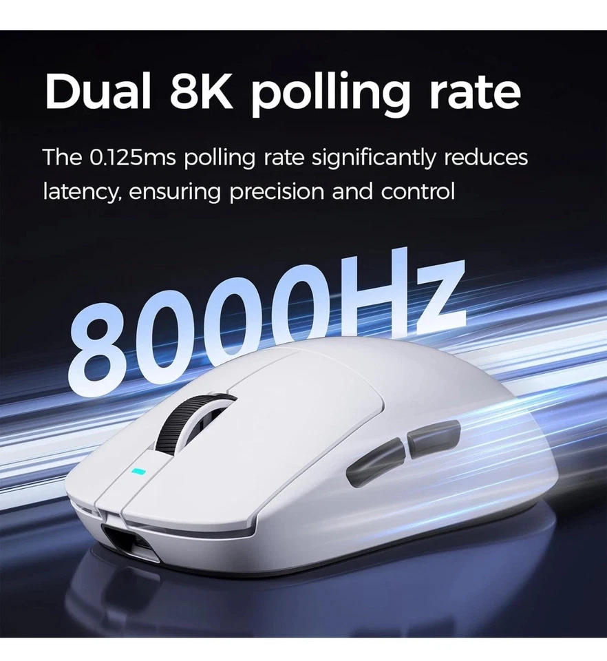 Hyekit MCHOSE A7 Ultra Wireless Gaming Mouse ~ White - Image 4 of 4