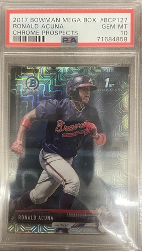 2017 Ronald Acuna Jr. Bowman Chrome Prospects Mega Box #BCP127 PSA 10 