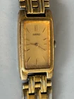 Vintage Seiko 2E20-7021 Women’s Gold Tone Bracelet Watch Parts/Repair