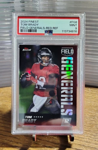 2024 Finest Field Generals Red Refractor Tom Brady #d 2/5!! PSA 9 Mint C1526