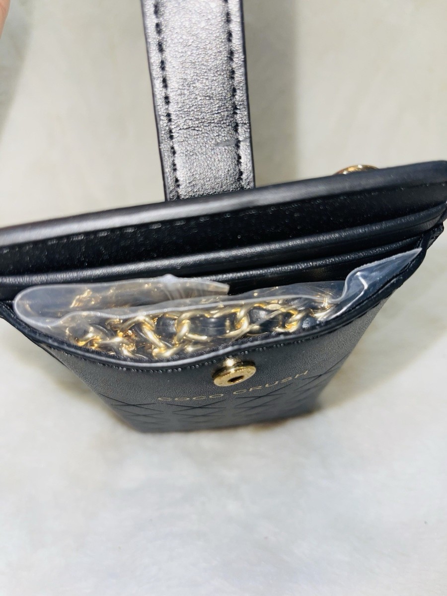 Auth CHANEL Coco Crush Limited Edition Black Leather Smartphone