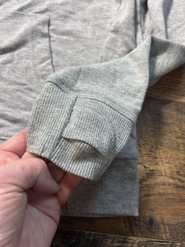 Eddie Bauer Kids Small 7/8 Gray Hooded Pullover - Picture 3 of 10