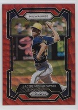 2024 Panini Prizm Ruby Wave Prizm Jacob Misiorowski #114 pe8