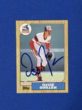 Ozzie Guillen autograph 1987 Topps #89 Auto signed White Sox W’