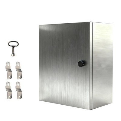 16x16x8'' 304 Stainless Steel Enclosure IP66 Waterproof and Dustproof Metal Box