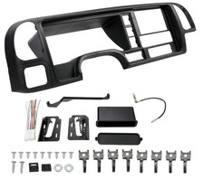 Double Din Dash Panel Compatible with 1995-2002 GMC Truck SUV Radio Stereo Wire