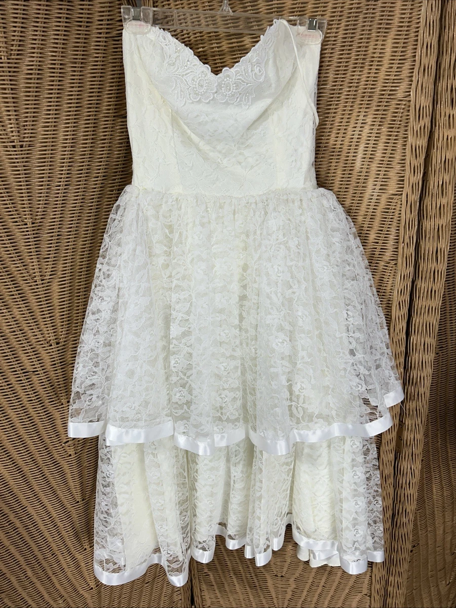 chinese dress ladies Custom Made White Lace Sheer Dress Xs / Custom Color main image 0