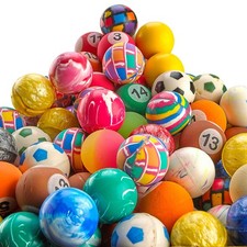 Bouncy Balls Bulk Case - 1-Inch 27mm High Bounce Rubber Balls, Assorted Col...