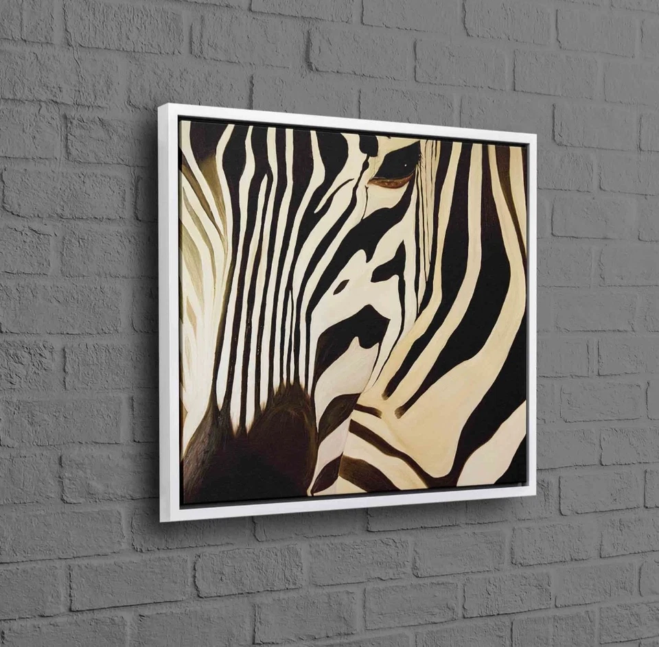 Arte de pared en lienzo graffiti cebra arte callejero lienzo pintura cuadro decoración del hogar Foto 4 de 4