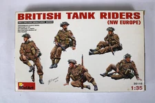 1/35 Mini Art WWII British Tank Riders NW 5 Figures Plastic Model Kit 35118