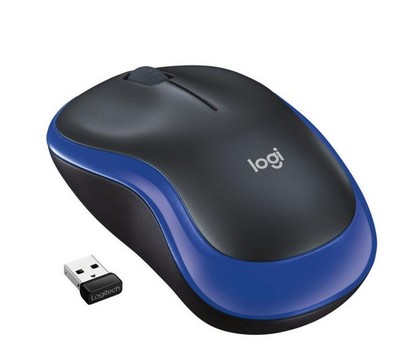 Logitech M185 Wireless Maus optisch kabellos USB Empfänger Blau