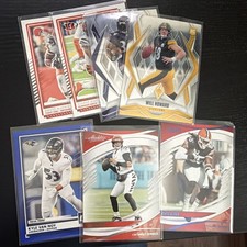 AFC North 7 Card Lot - Burrow Van Noy Howard Njoku Brown Rookie Press Proof