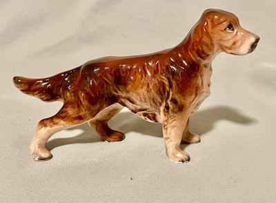 Vintage MCM Japan Irish Setter Dog Figurine Small Flawless