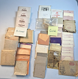 Vintage Mixed Lot Gold & Silver Leaf Packets From German Master Framing Shop