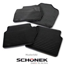 SCHÖNEK Gummimatten Fußmatten für MERCEDES E-KLASSE W211 + T-MODEL S211 4-teilig