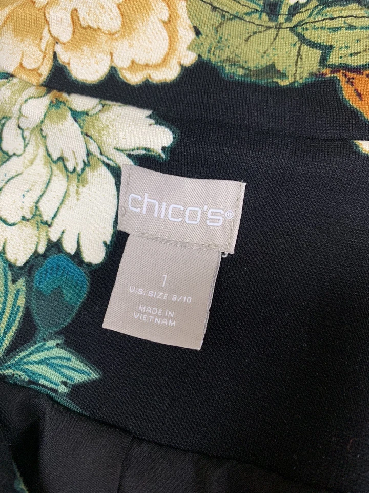 Blazer Mujer Chicos Talla 1 8-10 Floral Oscuro Bosque Verde Rosa Romántico Fecha Noche Foto 4 de 4