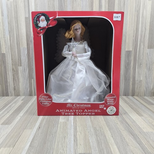 Mr. Christmas Animated Tree Topper Fiber Optic Angel, White 49459 - 第 2/9 張圖片