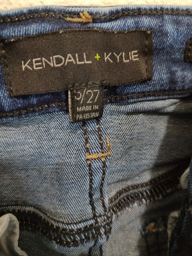 Kendall + Kylie Jr Mädchen Hochhausjeans in blau Größe 5/27 The Kontour - Bild 6 von 11