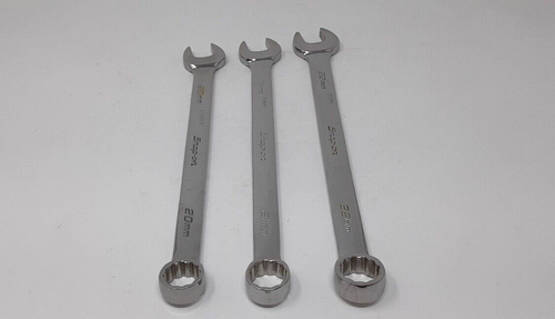 Snap-On OEXM 3 Piece Large Wrench Set 20mm, 21mm, 22mm Combination Wrench Set - Picture 2 of 10