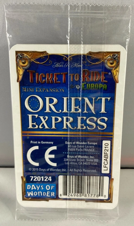Ticket to Ride - Orient Express Expansion - NIS Rare Collectible - Out of Print - Image 2 of 2