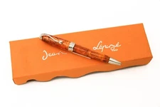 Jean Pierre Lepine Indigo Murano Orange Mini Ballpoint Pen - Floor Model